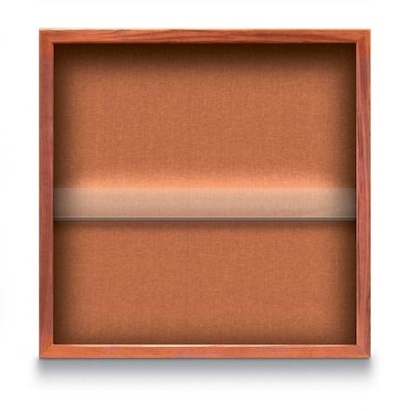 United Visual Products Outdoor Enclosed Combo Board, 48"x36", Satin Frame/Wht Porc & Med Grey UVCB4836OD-WHTPORC-MEDGRY